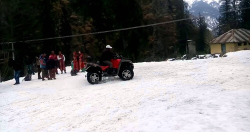 Squad or ATV rides in Solang Valley